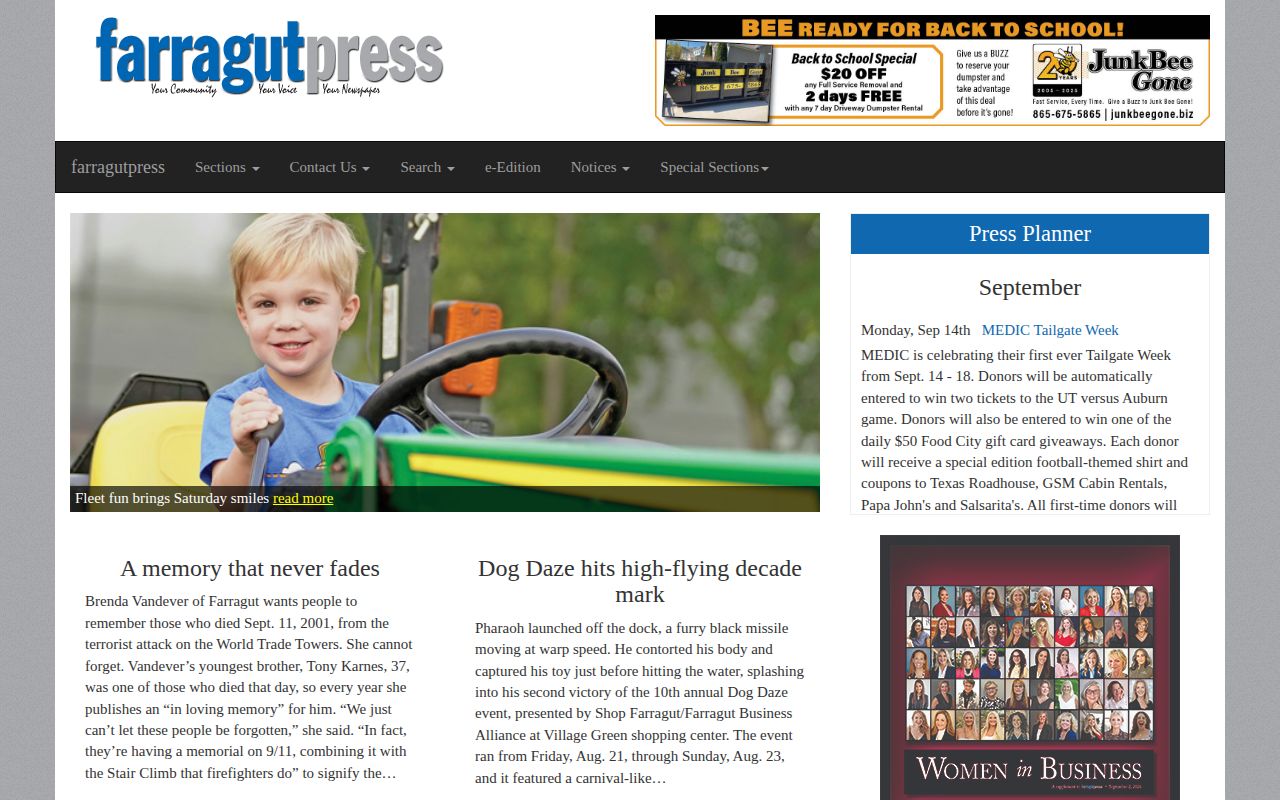 Farragut local arrest and public safety news